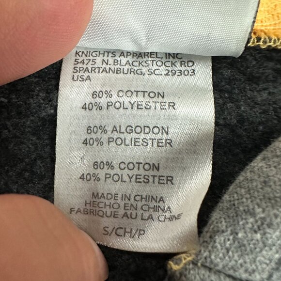 St Louis Blues NHL Hoodie Gray Full Zip Front Size Small Cotton Blend - Picture 5 of 7